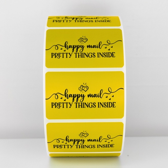 Happy Mail Stickers | Pretty Things Inside Labels | Cute Packaging stickers - Picture 10 of 11